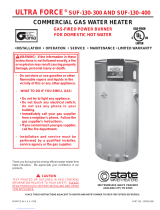 State Water Heaters ULTRA FORCE SUF-130-400 Installation, Operation & Service Manual