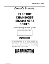 Harrington NER2001HD Owner's manual