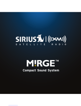 Sirius XM RAdio MIRGE User manual