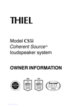 Thiel CS 5i User manual