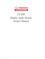 Toyota Accessories CV-DW Owner's manual