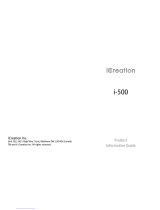 iCreation I-500 Product Information Manual