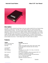 Industrial Grade Modems Hidex II 33T User manual