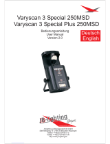 JB-Lighting Varyscan 3 Special Plus 250MSD User manual