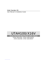 Utah Sandar UTAH-100/X8V User Manual & Installation Manual