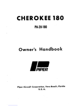 Piper CHEROKEE 180 Owner's Handbook Manual
