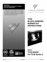 Town & Country Fireplaces TC30 Black Diamond Instructions For Use Manual
