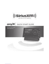 Sirius XM RAdio Onyx Quick start guide