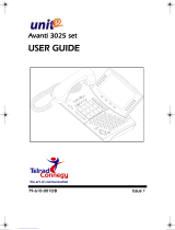 Telrad Connegy Avanti 3025 set User manual