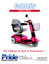 Pride Mobility CELEBRITY X Owner's manual