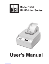 NCI MiniPrinter 1252 User manual