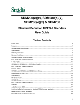 Stradis SDM280e User manual