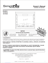 SimpliFire SF-PP23-E Owner's manual