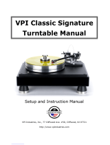 VPI Classic Signature User manual