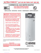 State Water Heaters SUF-60-120 Installation & Operation Manual