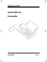 Telrad Avanti 3025 set User manual
