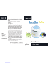 HoMedics SoundSpa Lullaby with Picture Projection SS-3000 User manual
