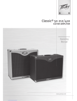 Peavey Classic 50 212/410 Guitar Amplifier User manual