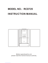 Curtis RCD725 User manual