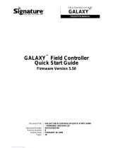 Signature Control Systems, Inc. Galaxy Quick start guide