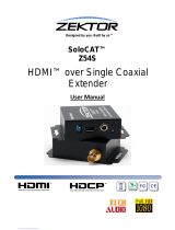 Zektor SoloCAT Z54S User manual