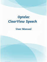 Optelec ClearView Speech User manual