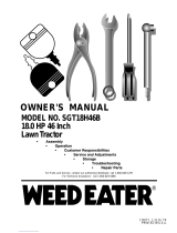 Weed Eater SGT18H46B Owner's manual