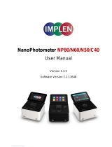 IMPLEN NanoPhotometer C40 User manual