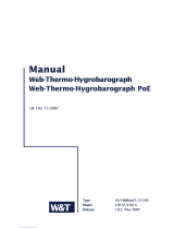W&T Electronics Web-Thermo-Hygrobarograph PoE 57612 User manual