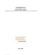 KBC ESUMN8-P2-B  Quick start guide