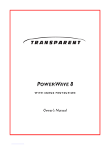 Transparent POWERWAVE 8 Owner's manual