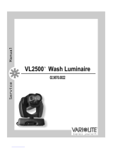 Vari Lite VL2500 Spot Luminaire User manual