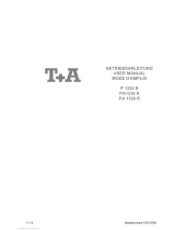 T+A P 1260 R User manual