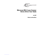 Velocity Micro Scanner MS-3 User manual