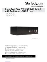 StarTech.com4 Port StarView Dual DVI USB KVM Switch w/ Audio