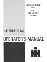International Harvester Company CUB LO-BOY User manual