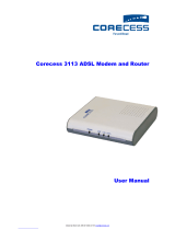 Corecess 3113 User manual
