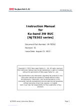 New Japan Radio NJT8302F User manual