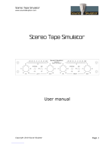 Sound Skulptor stereo tape simulator User manual