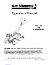 Yard Machines 21A-450 Series User manual