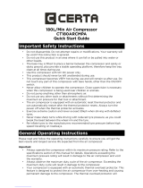 Certa 180L Min Air Compressor User manual