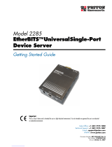 Patton electronics EtherBITS 2285 Getting Started Manual
