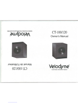 Velodyne CT-I00 Owner's manual