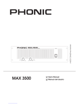 Phonic MAX 3500 User manual