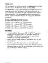 Kenwood USA TK-2300 User manual