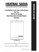 Heatrae Sadia B3 M Installation And User Instructions Manual