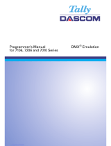 Tally Dascom 7010/7010R Owner's manual
