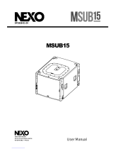 Nexo MSub15 User manual