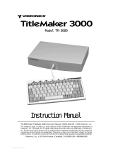 Videonics TM-3000 User manual