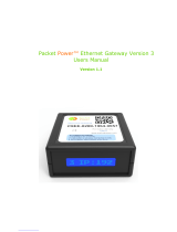 Packet Power Ethernet Gateway Version 3 User manual